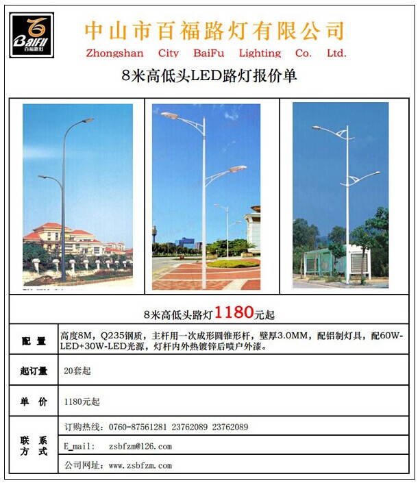 led路燈報價
